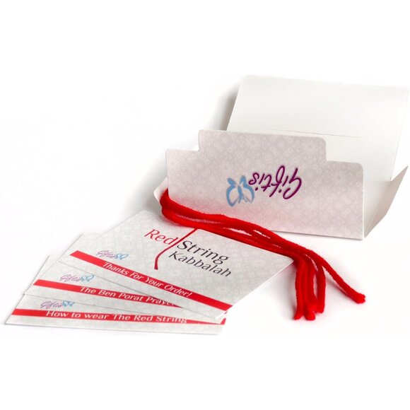 5 pcs Kabbalah Red String Bracelet Set - 100% Wool - 13 Inch Talisman - Picture 3 of 8